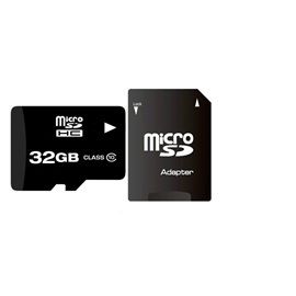 Paměťová karta micro SD 32 GB + adaptér